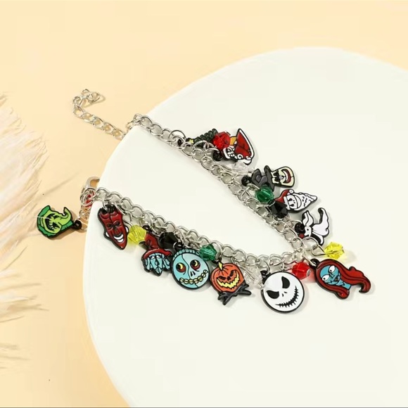 🌟Pick Any 2/$24 Sale Nightmare Before Christmas Charm Bracelet - Picture 4 of 11